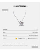 NiNice Stainless Steel Small Butterfly Pendant Necklace for Women New Arrivals Popular Charm Jewelry Wholesale