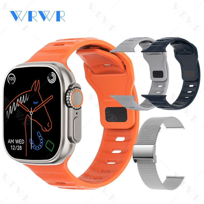 2023 Smart Watch Ultra Series 8 NFC Smartwatch Men Women Bluetooth Calls Wireless Charging Fitness Bracelet 2 Inch HD Screen