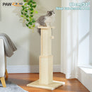 The Tall Timber | 81cm Natural Sisal Cat Scratching Post with Removable Toy