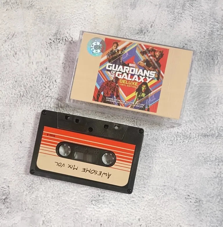 Anime Guardians of the Galaxy Star-Lord Groot Raccoon Music Tapes Cosplay Tape Soundtracks Box Car Walkman Cassettes Prop Gifts