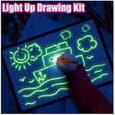 A3 A4 A5 Magic Luminous Drawing Board Draw With Light-Fun Sketchpad Board Fluorescent Pen Russian English Light Up Draw Toys