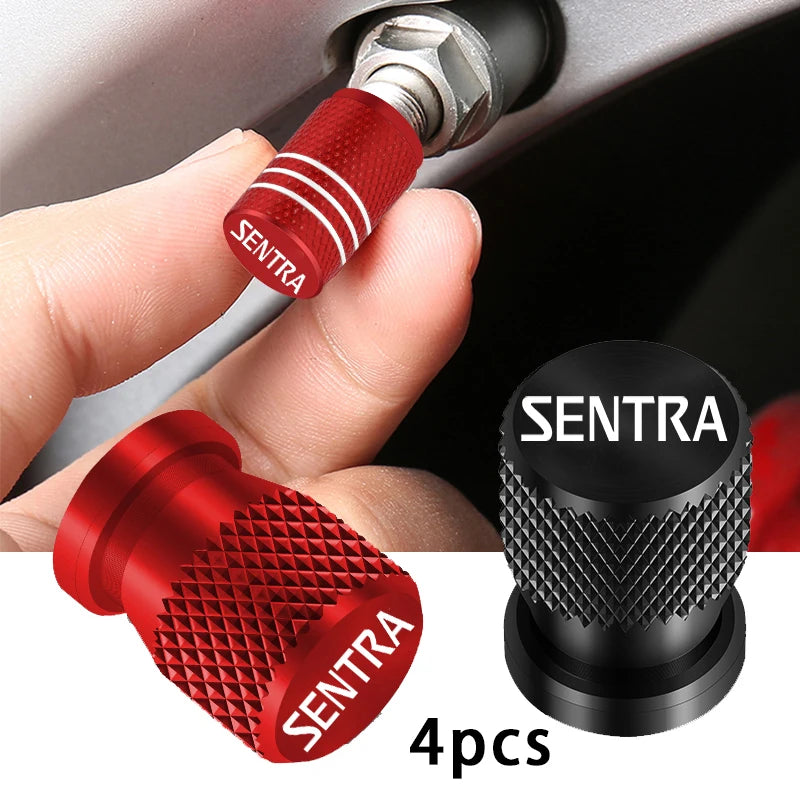 For Nissan Sentra Car Wheel Tire Valve Caps Tyre Stem Covers Airdust Waterproof Accessories