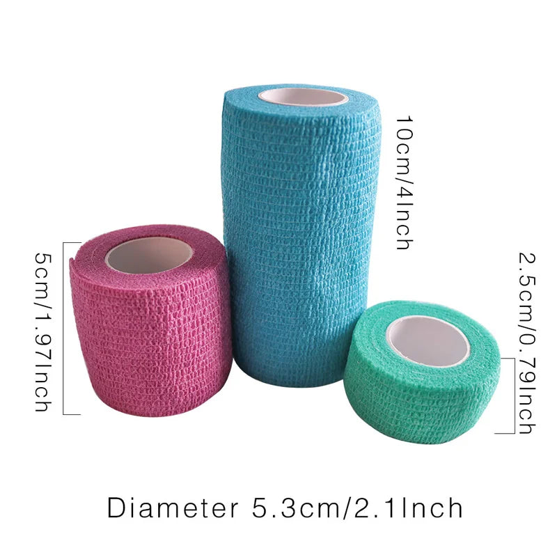 10cmx4.5m Colorful Sport Self Adhesive Elastic Bandage Wrap Tape Elastoplast For Knee Support Pads Finger Ankle Palm Shoulder