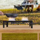 Portable Camping Gas Stove Outdoor Double Burner BBQ Picnic Camp Propane Cooker Stove with Adjustable 0-10Psi Regulator Hose