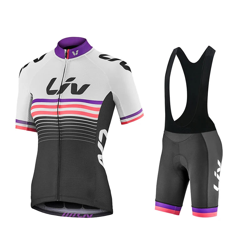 Liv Cycling Shorts Set 2023 New Women Cycling Jersey Bike Clothing Suit Liv Team Version Racing Suit Roupa Ciclismo Feminine