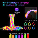 260PCS Glowing Party Set Decorations Neon Light Carnival Party, Suitable for Glow-in-the-Dark Wedding Party Accessories, Concert