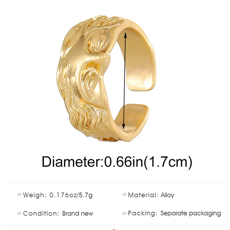 Goddess Venus Ring Chic Fashionable Finger Rings for Women Men Calming Charming Greek Ring Antique Venus Ring Jewelry Party Gift