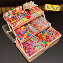 555pcs Girls Hair Accessories Set Colorful Butterfly Fashion Hair Clips Ties Elastic Bands for Daily Ponytail Fixation