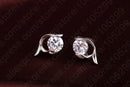 Latest Shinning Woman Gift 925 Sterling Silver  Jewelry CZ Pendant Necklace Earring Lady Wedding Engagement Set With Box