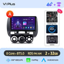 Junsun Wireless CarPlay Android Auto Car Radio for Honda Fit Jazz City 2002 2003 2004-2007 RDS GPS 4G WIFI Multimedia autoradio
