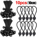 5/30pcs Cord Ball Elastic Tarpaulin Strapping Rope 10cm/15cm Cord Ends Elastic Rope Lace Fixed Boat Pole Camping Tent Accessorie