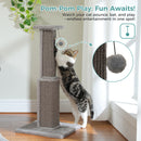 The Tall Timber | 81cm Natural Sisal Cat Scratching Post with Removable Toy