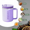 17oz Coffee Mug Cup with Handle,Vacuum Insulated Coffee Mug with Sliding Lid, Double Wall Stainless Steel Travel Tumbler Mug