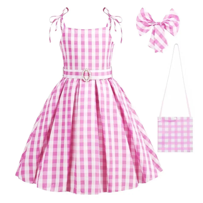 Girls Costume Top+Trousers Kids Halloween Cospaly Princess Christmas Bowknot Fantasy Pageant Disguise Children Clothes