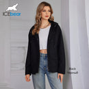 ICEbear 2024 New Style Women's Windbreaker Fashion Casual Windproof Jacket Hooded Design Women's Windbreaker Jacket GWC4736I