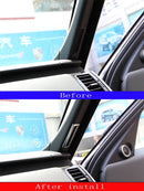 2 PCS Car A Pillar Air Conditioning Vent Trim Stickers ABS Chrome for Land Rover Range Rover Sport Vogue Discovery 5 Accessories
