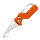 Tragbares Klappmesser Express Paketmesser Geschenk Schlüsselanhänger Gezacktes Hakenmesser Outdoor Camping Handgepäck Überlebenswerkzeug Kartonöffner