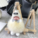 Sleeping Baby Keychain Cute Soft Fluffy Plush Doll Key Ring Women Girl Bags Pendant Backpack Accessories Gifts