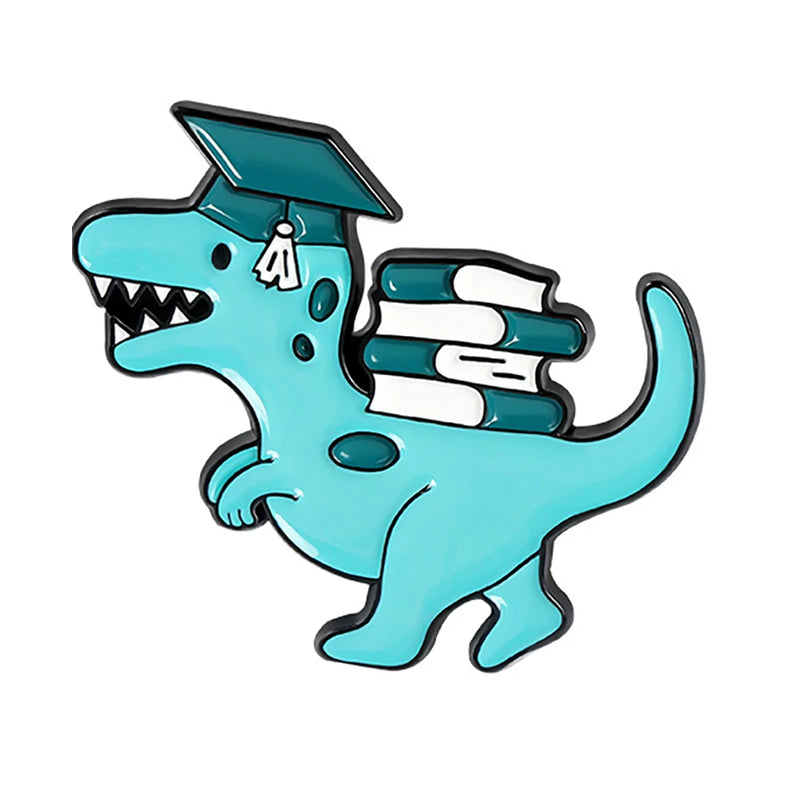 Triceratops Tyrannosaurus Rex Giraffe Stegosaurus Brontosaurus Brooch Badge Dinosaur Lapel Pins Dinosaur Brooch Pterosaur