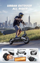 The Urban Surge | 900W Dual-Motor Folding Electric Scooter