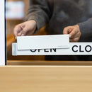 The Threshold | Aluminum-Alloy Open Closed Storefront Sign with Slider