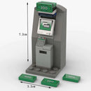 MOC ATM Machines Precious Gold Egg Ore Diamond Building Blocks Precious Safe Deposit Box Wooden Barrel Bank Card Bricks Toys