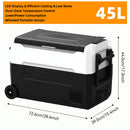 Podofo 35L 45L 55L Portable Car Refrigerator Compressor Cooler  Ice Box 12V 24V DC 110 240V For Camping Home Kitchen Garages