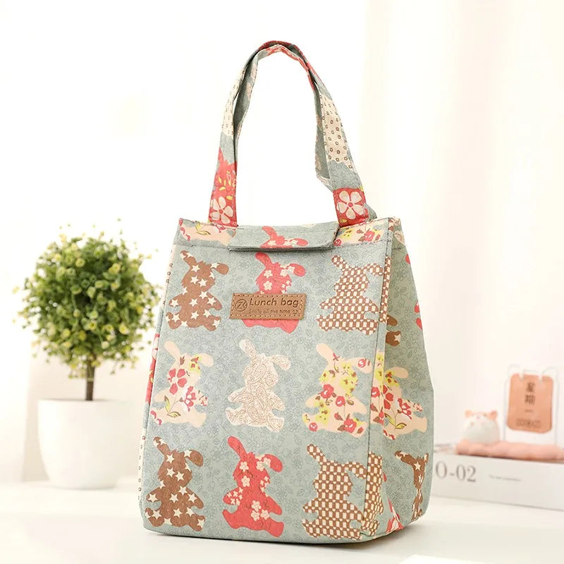 Fashion Insulated Lunch Bags For Men Women Breakfast Box Organizer Waterproof Camping Food Drink Cooler Bag Picnic Travel