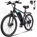 EVERCROSS TECH EK15 Electric bike adult, 26 E-boat with removable battery 36V 12Ah, 7 speeds, Range 35-90km