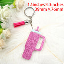 1piece New product Inspired Tumbler Cup Keychain Glitter Acrylic Gift for Cup Lover