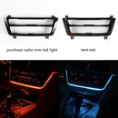 radio trim led dashboard center console light with blue and orange AC panel Atmosphere lighting For BMW 3 & 4 series F30 F31 F32