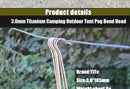 The Trail Anchor | Ultralight Titanium Alloy Tent Stakes (3.0 x 165mm)
