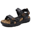 New Fashion Summer Leisure Men Shoes Beach Sandals High Quality Genuine Leather Sandals Soft Large Size Men's Sandals Size 38-48