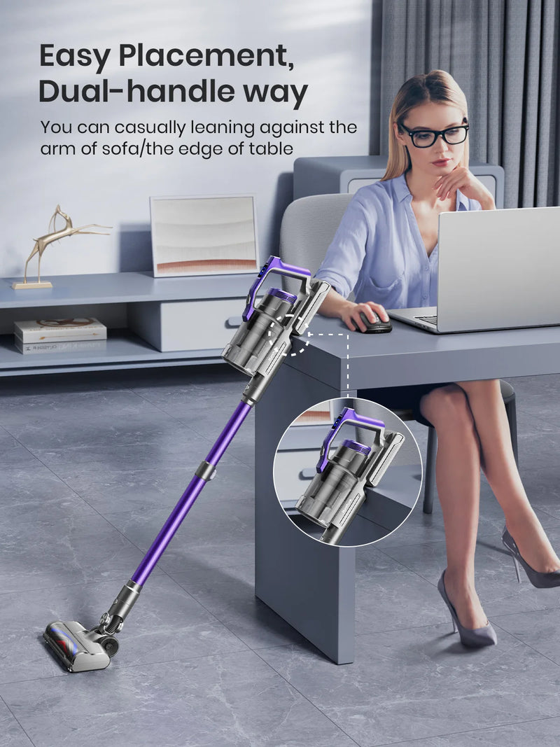 Honiture 450W 38000PA Cordless Vacuum cleaner Removable Battery handhad Wireless for card FET Hair Home Appliance