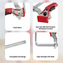 Allsome 2pcs Ratcheting Table Clamp, Quick Release Clamp For MFT and Guide Rail System, Bar Clamp