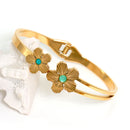 3Pcs/Sets Stainless Steel Clover Flower Bracelet For Women Leisure Wedding Jewelry Party Holiday Valentine's Day Female Gifts