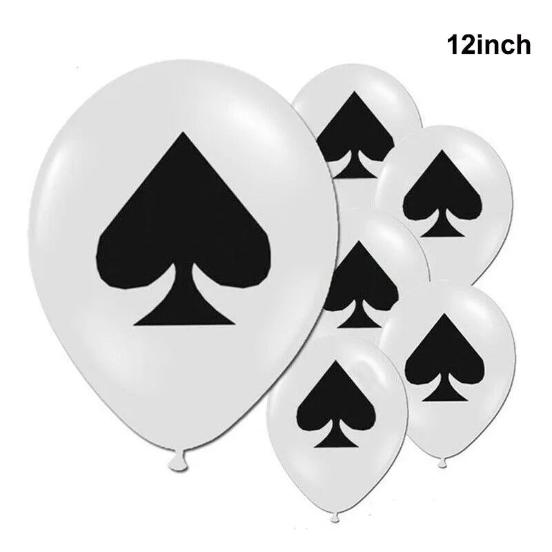 Casino Table Runner Decor Las Vegas Table Cover Poker Night Themed Table Decoration Casino Playing Card Birthday Party Supplies