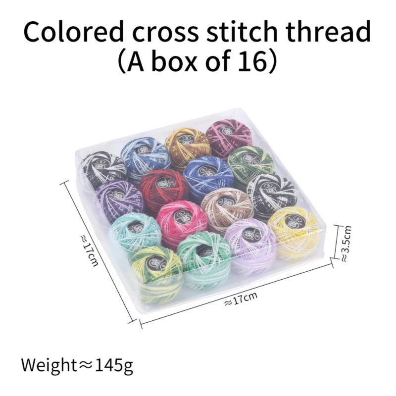 Colorful Cross Stitch Thread Embroidery Sewing Thread Diy Hand-Knitted Patch Thread Sewing Supplies