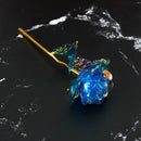 1pcs Artificial Flower Foil Rose Flower Valentine'S Day Gifts 24k Golden Plated Gold Rose Lasts Forever Love Flower For Wife