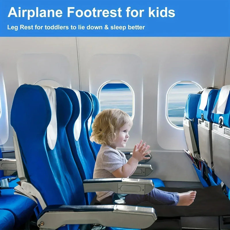 Kids Travel Airplane Bed Baby Pedals Bed Portable Travel Foot Rest Hammock Kids Bed Airplane Seat Extender Leg Rest For Kids