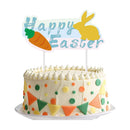 Easter Banner Rabbit Cake Topper Easter Hanging Garland Home Bunting Flags Easter Decor for Home Kids  Birthday Party Supplies