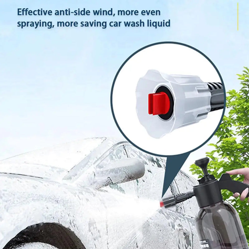 2L Hand Pump Foam Sprayer Snow Foam Gun Nozzle With Bottle Cleaning Tools Wash Valve Relief Spray Pressure Window Car B4J5