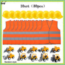 Kids Construction Party Favors for Boys Construction Vest Hat toys Worker Costumes Dress Up Construction Birthday Party Supplies