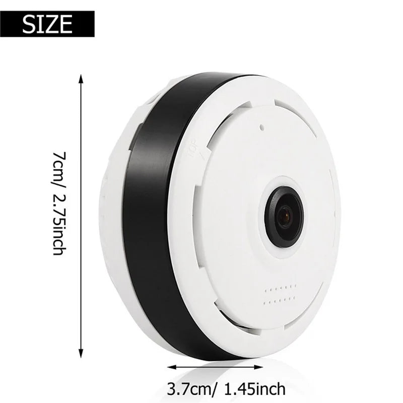 Saikiot V380 5MP WIFI Panoramic Camera Wireless CCTV Home Security Panoramic Camera 360 180 Degree Panoramic WIFI Fisheye Camera