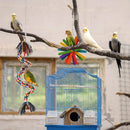 Bird Shredding Toys Wooden Blocks Colorful Parrot Chewing Foraging Hanging Toy for Parakeets Love Birds Budgies