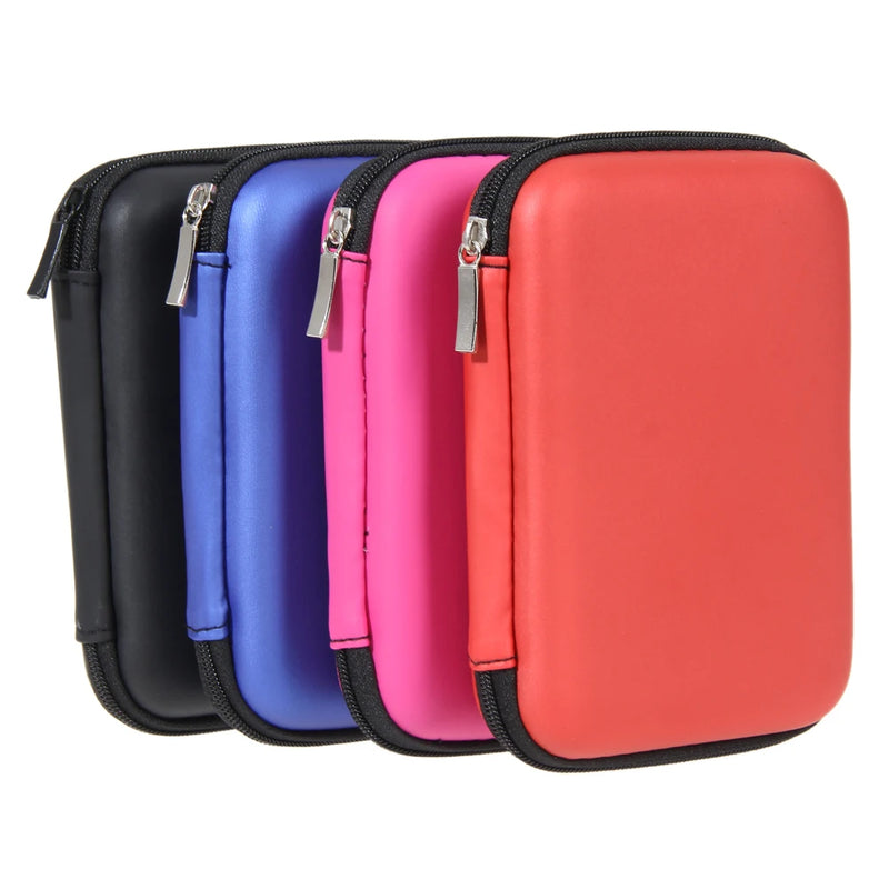 2.5" HDD Bag External USB Hard Drive Carrying Case for M.2 Hard Disk HDD SSD Earphone Storage Protection Pouch EVA Zipper Bag