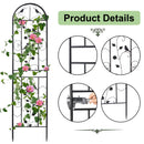 2 Pack Climbing Plants Trellis Metal Garden Fence for Vines Vegetables Flowers