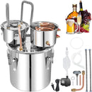 SucceBuy 50L Alcohol Water Distiller Bottle Moonshine Equipment Stainless Steel Brewing Machine for Whisky Wine Beer Dispenser