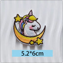 Rainbow Horse Unicorn Embroidery Patch Self-adhesive Applique Patches For Clothing Kids Decorative Mobile Phone Bags Stationery