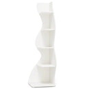 Tribesigns Corner Shelf, Modern 5-Tier Wall Corner Bookshelf, Stylish Corner Small Bookcase Storage Rack Plant Stand